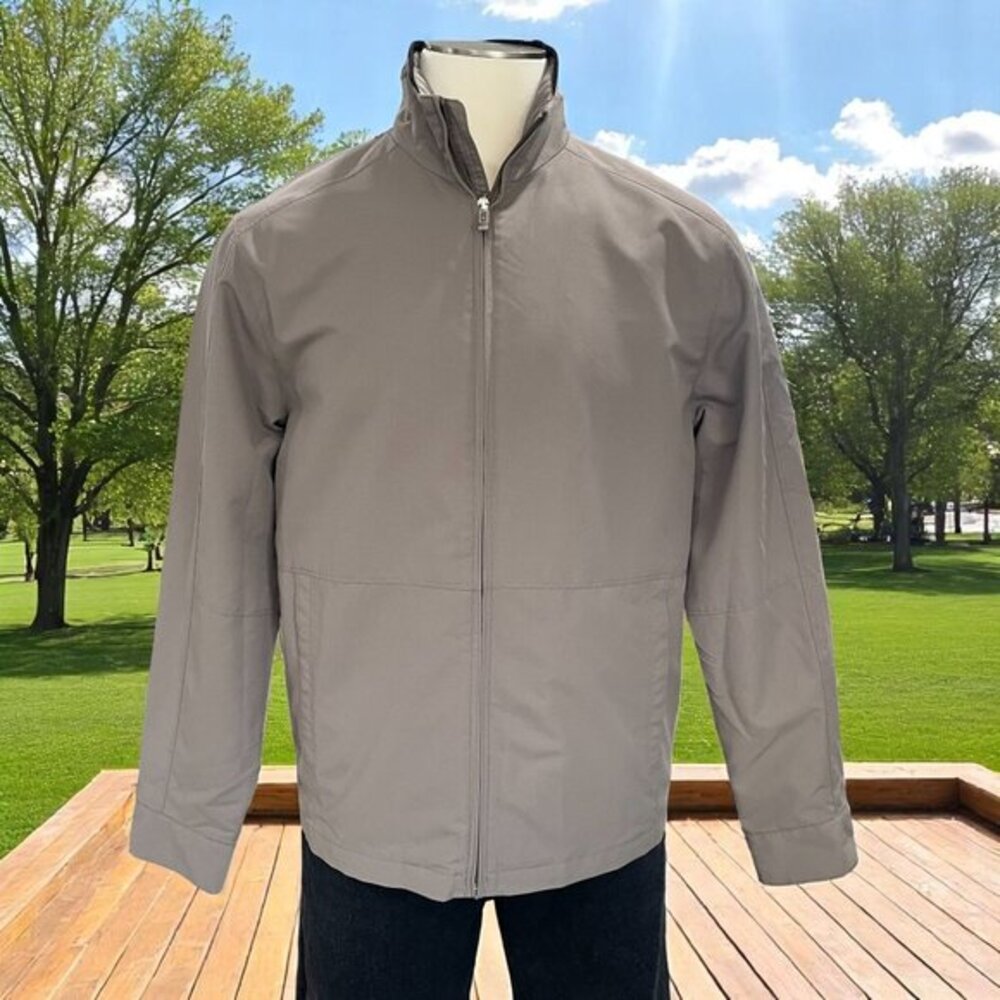 Weatherproof Mens‎ Jacket Medium Gray Windbreaker Lightweight Zip Up Outdoor